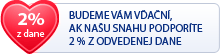 Darujte 2% z dane
